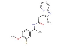 N-[1-(3-fluoro-4-methoxyphenyl)ethyl]-2-(2-methylimidazo[1,2-a]pyridin-3-yl)acetamide