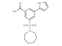 3-(azepan-1-ylsulfonyl)-5-(1H-pyrrol-2-yl)benzoic acid