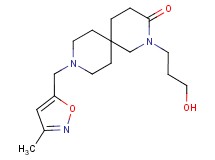 2-(3-hydroxypropyl)-9-[(3-methylisoxazol-5-yl)methyl]-2,9-diazaspiro[5.5]undecan-3-one