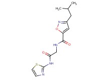 3-isobutyl-N-[2-oxo-2-(1,3-thiazol-2-ylamino)ethyl]isoxazole-5-carboxamide