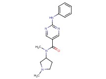 2-anilino-N-methyl-N-(1-methylpyrrolidin-3-yl)pyrimidine-5-carboxamide