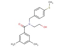 N-(2-hydroxyethyl)-3,5-dimethyl-N-[4-(methylthio)benzyl]benzamide