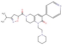 6-[(3-isopropyl-4,5-dihydro-5-isoxazolyl)carbonyl]-1-[2-(1-piperidinyl)ethyl]-3-(4-pyridinyl)-5,6,7,8-tetrahydro-1,6-naphthyridin-2(1H)-one