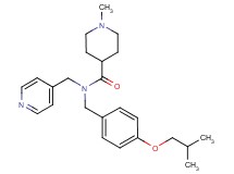 N-(4-isobutoxybenzyl)-1-methyl-N-(4-pyridinylmethyl)-4-piperidinecarboxamide