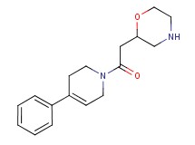 2-[2-oxo-2-(4-phenyl-3,6-dihydropyridin-1(2H)-yl)ethyl]morpholine