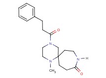 1-methyl-4-(3-phenylpropanoyl)-1,4,9-triazaspiro[5.6]dodecan-10-one