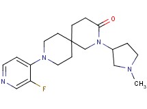 9-(3-fluoropyridin-4-yl)-2-(1-methylpyrrolidin-3-yl)-2,9-diazaspiro[5.5]undecan-3-one