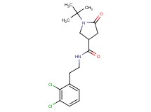 1-tert-butyl-N-[2-(2,3-dichlorophenyl)ethyl]-5-oxo-3-pyrrolidinecarboxamide