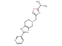 5-[(2-isopropyl-1,3-oxazol-4-yl)methyl]-2-pyridin-3-yl-4,5,6,7-tetrahydro-1H-imidazo[4,5-c]pyridine