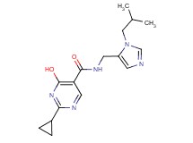 2-cyclopropyl-4-hydroxy-N-[(1-isobutyl-1H-imidazol-5-yl)methyl]pyrimidine-5-carboxamide