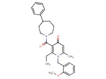 2-ethyl-1-(2-methoxybenzyl)-6-methyl-3-[(4-phenyl-1-azepanyl)carbonyl]-4(1H)-pyridinone