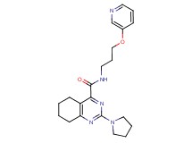 N-[3-(3-pyridinyloxy)propyl]-2-(1-pyrrolidinyl)-5,6,7,8-tetrahydro-4-quinazolinecarboxamide