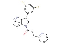 (3R*,3aR*,7aR*)-3-(3,5-difluorophenyl)-1-(3-pyridin-2-ylpropanoyl)octahydro-4,7-ethanopyrrolo[3,2-b]pyridine