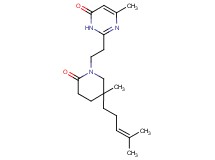 6-methyl-2-{2-[5-methyl-5-(4-methylpent-3-en-1-yl)-2-oxopiperidin-1-yl]ethyl}pyrimidin-4(3H)-one