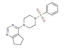 4-[4-(phenylsulfonyl)-1-piperazinyl]-6,7-dihydro-5H-cyclopenta[d]pyrimidine