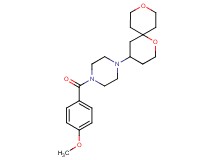 1-(1,9-dioxaspiro[5.5]undec-4-yl)-4-(4-methoxybenzoyl)piperazine