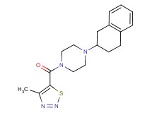 1-[(4-methyl-1,2,3-thiadiazol-5-yl)carbonyl]-4-(1,2,3,4-tetrahydro-2-naphthalenyl)piperazine