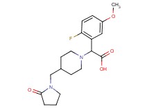 (2-fluoro-5-methoxyphenyl){4-[(2-oxopyrrolidin-1-yl)methyl]piperidin-1-yl}acetic acid