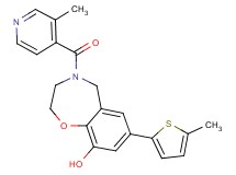 4-(3-methylisonicotinoyl)-7-(5-methyl-2-thienyl)-2,3,4,5-tetrahydro-1,4-benzoxazepin-9-ol