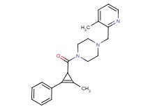 1-[(2-methyl-3-phenyl-2-cyclopropen-1-yl)carbonyl]-4-[(3-methyl-2-pyridinyl)methyl]piperazine