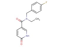 N-ethyl-N-(4-fluorobenzyl)-6-oxo-1,6-dihydropyridine-3-carboxamide