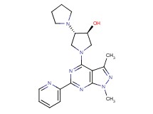 (3'S*,4'S*)-1'-[1,3-dimethyl-6-(2-pyridinyl)-1H-pyrazolo[3,4-d]pyrimidin-4-yl]-1,3'-bipyrrolidin-4'-ol