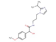 2-hydroxy-N-[3-(2-isopropyl-1H-imidazol-1-yl)propyl]-2-(4-methoxyphenyl)acetamide
