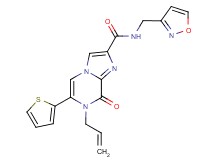 7-allyl-N-(isoxazol-3-ylmethyl)-8-oxo-6-(2-thienyl)-7,8-dihydroimidazo[1,2-a]pyrazine-2-carboxamide