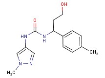 N-[3-hydroxy-1-(4-methylphenyl)propyl]-N'-(1-methyl-1H-pyrazol-4-yl)urea