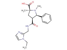 (2S*,4S*,5R*)-4-({[(1-ethyl-1H-imidazol-2-yl)methyl]amino}carbonyl)-1,2-dimethyl-5-phenylpyrrolidine-2-carboxylic acid