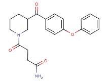 4-oxo-4-[3-(4-phenoxybenzoyl)-1-piperidinyl]butanamide