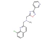 1-(8-chloroquinolin-2-yl)-N-methyl-N-[(3-pyridin-3-yl-1,2,4-oxadiazol-5-yl)methyl]methanamine
