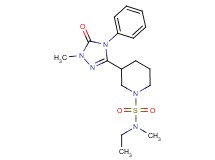 N-ethyl-N-methyl-3-(1-methyl-5-oxo-4-phenyl-4,5-dihydro-1H-1,2,4-triazol-3-yl)piperidine-1-sulfonamide