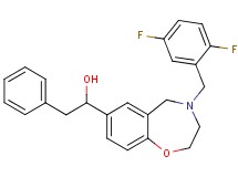 1-[4-(2,5-difluorobenzyl)-2,3,4,5-tetrahydro-1,4-benzoxazepin-7-yl]-2-phenylethanol