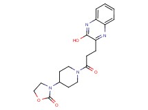 3-{1-[3-(3-hydroxy-2-quinoxalinyl)propanoyl]-4-piperidinyl}-1,3-oxazolidin-2-one