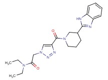2-(4-{[3-(1H-benzimidazol-2-yl)-1-piperidinyl]carbonyl}-1H-1,2,3-triazol-1-yl)-N,N-diethylacetamide