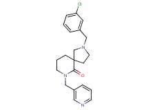 2-(3-chlorobenzyl)-7-(3-pyridinylmethyl)-2,7-diazaspiro[4.5]decan-6-one