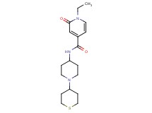 1-ethyl-2-oxo-N-[1-(tetrahydro-2H-thiopyran-4-yl)piperidin-4-yl]-1,2-dihydropyridine-4-carboxamide