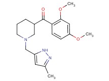 (2,4-dimethoxyphenyl){1-[(3-methyl-1H-pyrazol-5-yl)methyl]-3-piperidinyl}methanone
