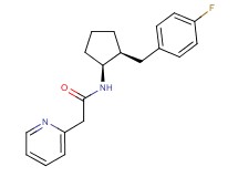 N-[(1S*,2S*)-2-(4-fluorobenzyl)cyclopentyl]-2-pyridin-2-ylacetamide