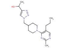 1-(1-{[1-(2-methyl-5-propyl-4-pyrimidinyl)-4-piperidinyl]methyl}-1H-1,2,3-triazol-4-yl)ethanol trifluoroacetate (salt)
