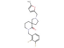 7-(2,3-difluorobenzyl)-2-[(5-methyl-2-furyl)methyl]-2,7-diazaspiro[4.5]decan-6-one