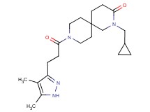 2-(cyclopropylmethyl)-9-[3-(4,5-dimethyl-1H-pyrazol-3-yl)propanoyl]-2,9-diazaspiro[5.5]undecan-3-one