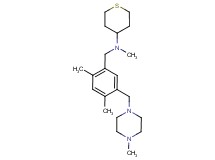 N-{2,4-dimethyl-5-[(4-methylpiperazin-1-yl)methyl]benzyl}-N-methyltetrahydro-2H-thiopyran-4-amine