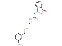 N-{3-[(3-methylbenzyl)thio]propyl}-2-(3-oxo-2,3-dihydro-1H-isoindol-1-yl)acetamide
