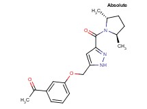 1-{3-[(3-{[(2R,5R)-2,5-dimethylpyrrolidin-1-yl]carbonyl}-1H-pyrazol-5-yl)methoxy]phenyl}ethanone