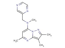 N,2,3,5-tetramethyl-N-(pyrazin-2-ylmethyl)pyrazolo[1,5-a]pyrimidin-7-amine