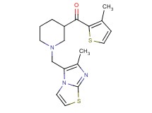 {1-[(6-methylimidazo[2,1-b][1,3]thiazol-5-yl)methyl]-3-piperidinyl}(3-methyl-2-thienyl)methanone