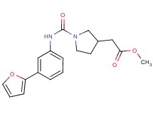 methyl [1-({[3-(2-furyl)phenyl]amino}carbonyl)pyrrolidin-3-yl]acetate