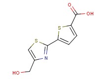 5-[4-(hydroxymethyl)-1,3-thiazol-2-yl]thiophene-2-carboxylic acid